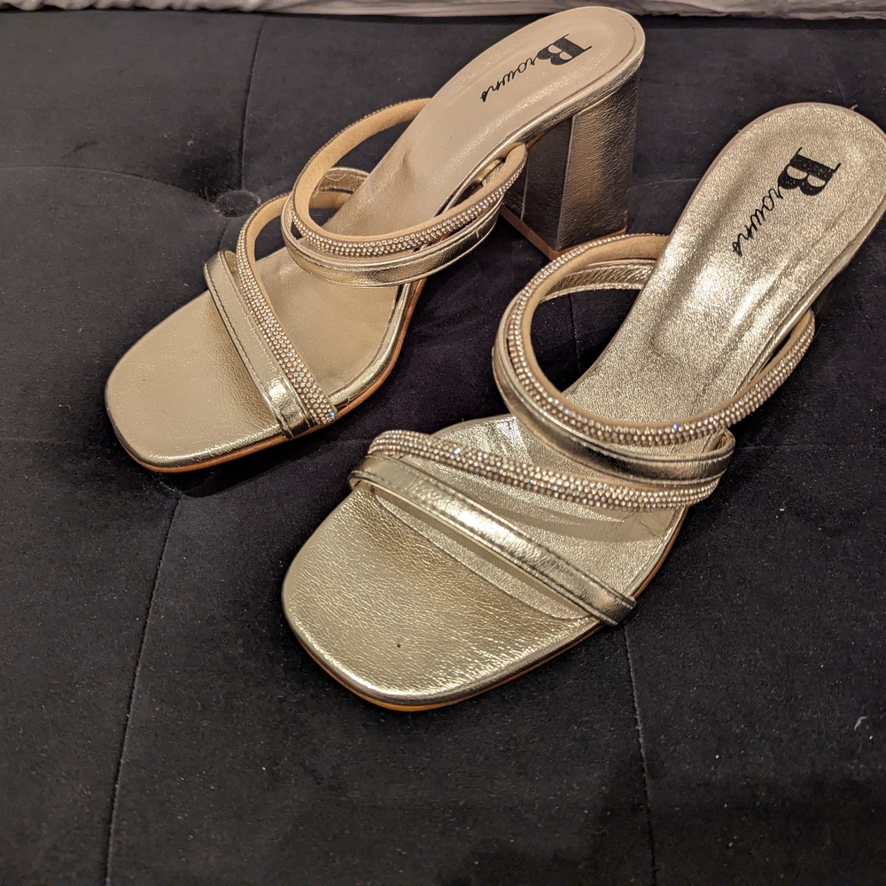 Browns Gold Metallic Women's Heels